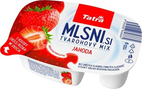 TATRA MLSNI SI TVAROHOVÝ MIX JAHODA 133G