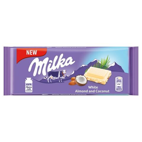 MILKA WHITE ALMOND 90G